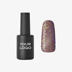 Cat-eye Color #D590 Nude Flake Gold
