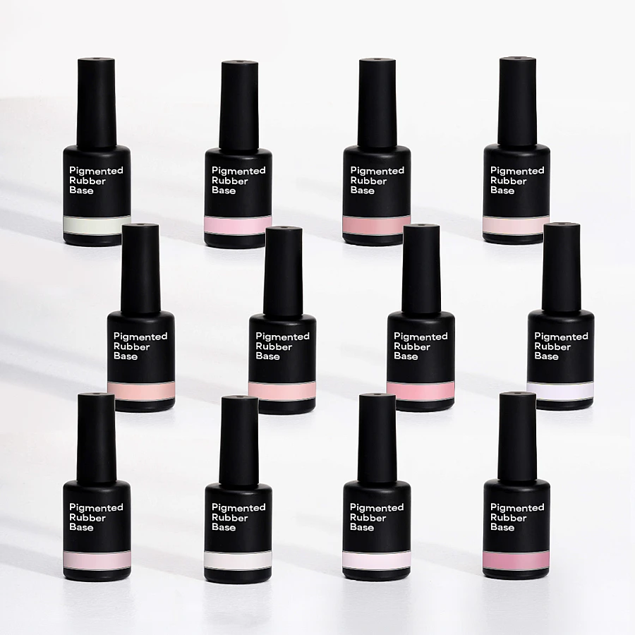 PIGMENTED RUBBER BASES - 12 SHADES SAMPLE KIT